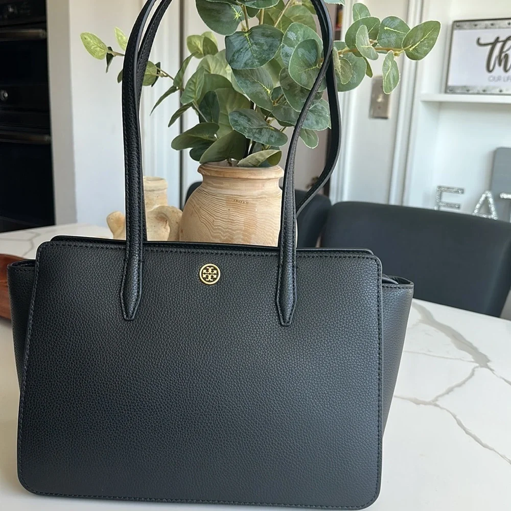 Tory Burch Robinson Small Leather Tote
